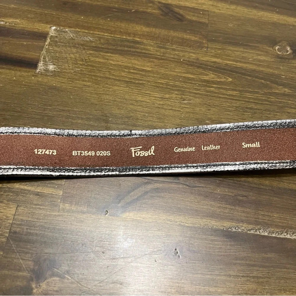 Fosil Shiny Snake Gray And Green Genuine Leather - Picture 3 of 9